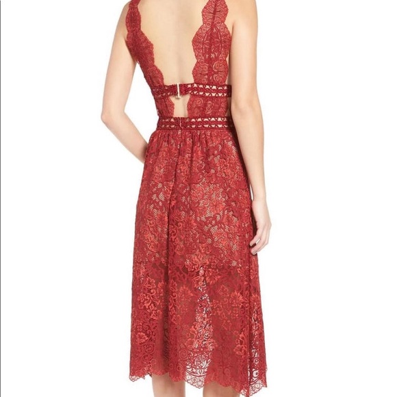 For love & lemons “Mon Cherie” lace midi dress - Picture 3 of 4